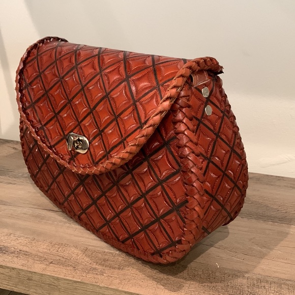 Authentic handmade leather purse tobacco color - Picture 4 of 5